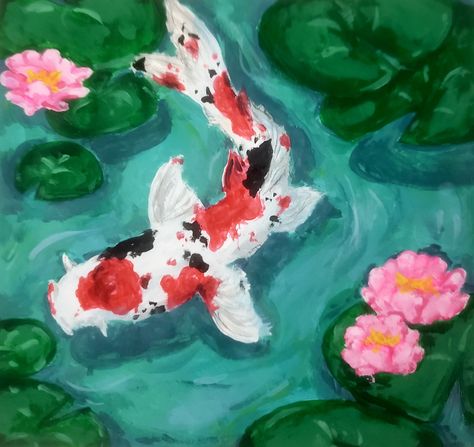 I think coy fish are so cute🤍❤🖤 Coy Fish Painting Ideas, Fish Painting Ideas, Coy Fish, Fish Drawings, Fish Painting, Koi Fish, Painting Ideas, Koi, So Cute