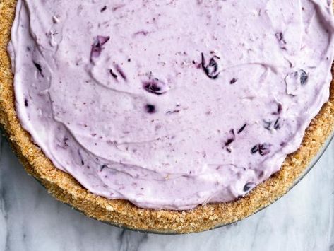 Blueberry Cream Pie, Blueberry Cream Cheese Pie, Erin Jeanne Mcdowell, Blueberry Cream Pies, Vanilla Wafer Crust, Baking Recipes Pie, Vanilla Wafer, Summer Pie, Homemade Graham Crackers