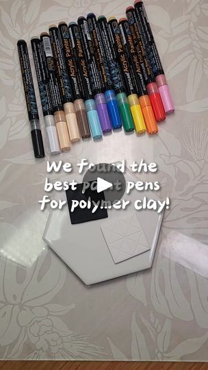 4.4K views · 83 reactions | Discover the perfect paint pens for polymer clay! 🎨 In this video, we test out our new acrylic paint pens, showing how they stack up against Posca pens. Not only are they a more affordable alternative, but they even look better in some cases! Watch the full comparison video on YouTube and see why these pens have become our go-to choice for adding colorful details to polymer clay. 

Note: Replacement nibs for these pens are not available yet, but we will have them for sale very soon!

#paintpens #paintpenart #polymerclay | The Clay Impress Comparison Video, Posca Pens, Acrylic Paint Pens, Pen Art, Paint Pens, Ceramic Clay, Acrylic Paint, Not Available, Polymer Clay