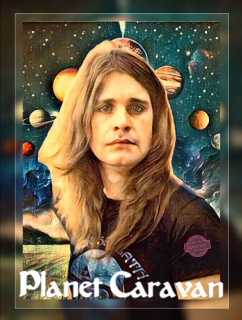 Caravan Art, Planet Caravan, Ozzy Osbourne, Black Sabbath, Character Development, Caravan, Planets, Movie Posters, Music