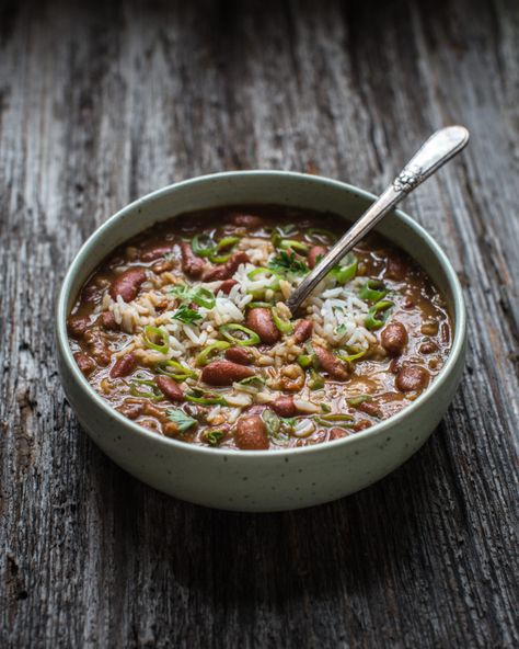 kombu Mississippi Vegan, Vegan Red Beans, Uni Meals, Red Beans Recipe, Moroccan Stew, Red Beans N Rice Recipe, Red Beans And Rice, Beans And Rice, Vegan Beans