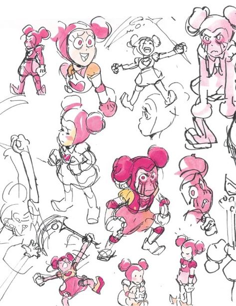 Done by Rebecca Sugar (?) Steven Universe Art Book, Rebeca Sugar, Rebecca Sugar Art, Steven Universe The Movie, Sugar Skull Drawing, Rebecca Sugar, Steven Universe Movie, Steven Universe Drawing, Steven Universe Comic