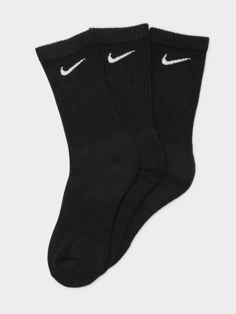 3 Pairs of Everyday Cushioned Training Crew Socks in Black - L Nike Socks Aesthetic Outfit, Outfits With Nike Socks, Medias Aesthetic, Nike Socks Aesthetic, Nike Socks Women, Sneakers Women Outfit, Jordan Woman, Nike Socks Outfit, Outfit Edits