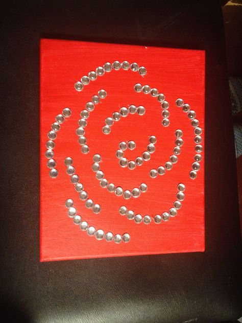 Minimalist rose craft for an AOII big/little reveal present. Big Lil Flower Gifts, Pin Box Sorority Diy, Big Little Gifts On A Budget, Sorority Canvas Phi Sigma Sigma, Signed Sealed Delivered Big Little, Delta Zeta Sorority, Sigma Alpha Iota, Rose Crafts, Alpha Omicron Pi