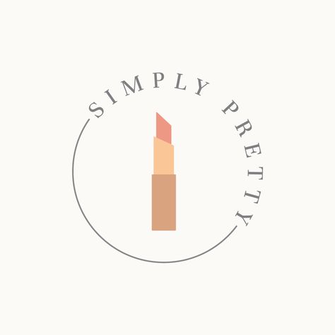 Lipstick logo design. Designed by Amari Creative. Liptint Logo Design Ideas Rose Gold, Liptint Logo Layout, Liptint Logo Design Ideas, Lipstick Logo Design, Mua Logo, Lipstick Logo, Makeup Artist Logo Design, Makeup Logo Design, Blogger Logo