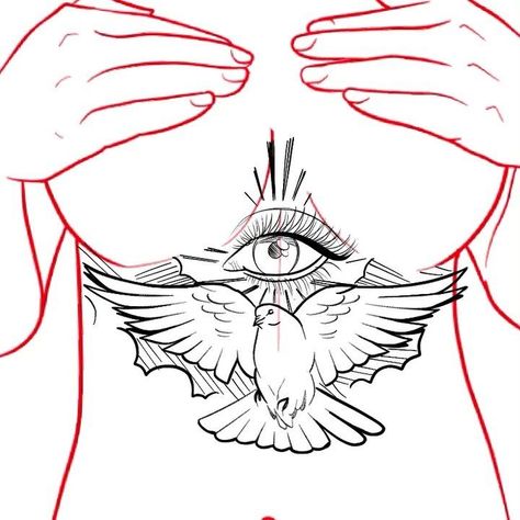 Croquis, Dove Tattoo Stencil, Outline Procreate, Chest Tattoo Sketches, Tattoo Outline Drawing Stencil, Chest Tattoo Stencils, Dove Tattoo Design, Tattoos Traditional, Beginner Tattoos