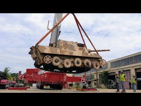 Jagdtiger "331" Hauled Across Ft. Benning to New NACC Tank Facility - YouTube Tank Destroyer, Model Tanks, German Tanks, German Army, Us Army, Great Photos, Military Vehicles, Division