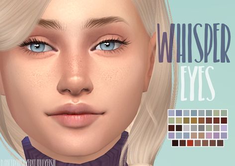 Sims 4 Whisper Eyes, Ts4 Eyes, Cc Eyes, Cc Skin, Cc Makeup, Mods Sims 4, Los Sims 4 Mods, Sims 4 Cc Eyes, Die Sims 4