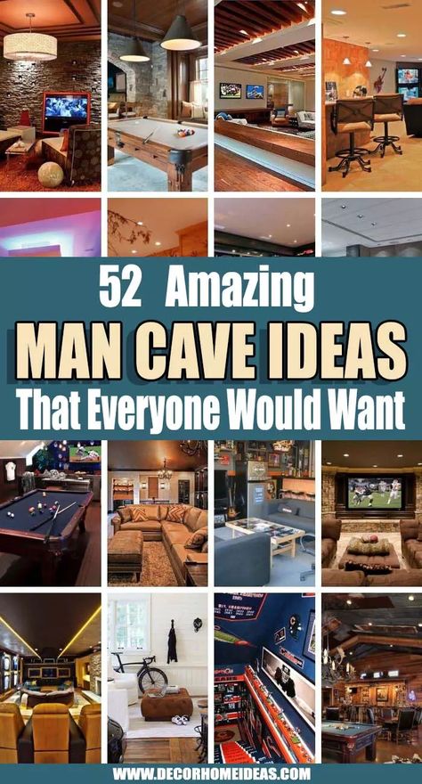 Man Cave In Basement, Mancave In Garage, Fan Cave Ideas, Man Cave Door Ideas, Mancave Basement Sports Best Man Caves, Man Cave Loft Ideas, Mancave Interior Ideas, Wall Art For Man Cave, Upstairs Man Cave Ideas