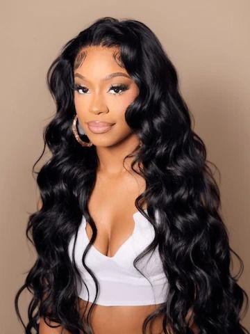 3 Bundles With Closure Human Hair Curly Hair Weaves, Natural Waves Hair, Unice Hair, My First Wig, Curly Weave Hairstyles, Bundles With Closure, Air Dry Hair, Hair Closure, Body Wave Wig