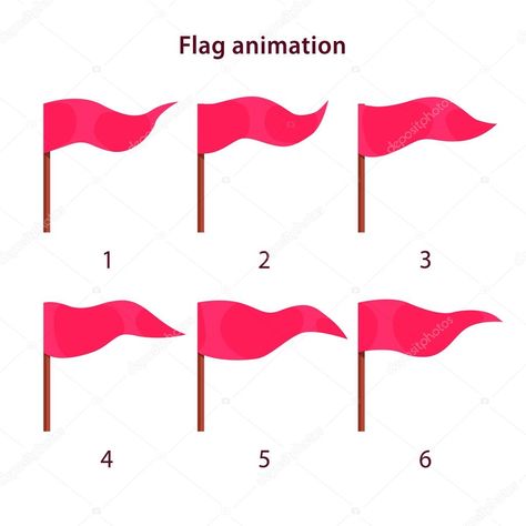 Flag animation Animation References, Flag Animation, Animation Reference, Triangle Shape, Game Design, Country Flags, Stock Illustration, Flag, Quick Saves