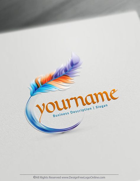 Create Art Logos Entertainment - Photographer logo maker Cheap Logo Design, Writer Logo, Logo Maker Free, Coaching Logo, Makeup Logo Design, Best Logo Maker, Create Logo Design, Feather Logo, Education Logo Design