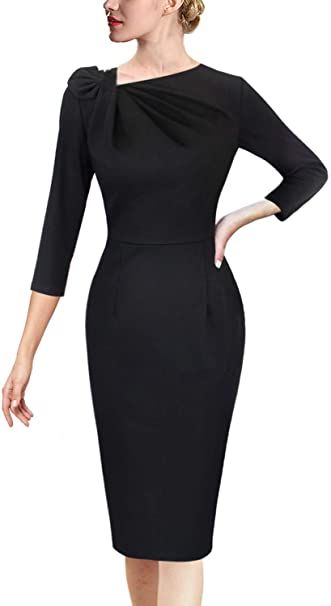 Office Cocktail Party, Cocktail Party Outfit, Black Dresses Classy, Classy Work Outfits, Business Dresses, Floral Sleeveless, Looks Style, Office Fashion, Classy Dress