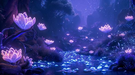 Night Scenery Wallpaper Desktop, Genshin Impact Environment Art, Lavender Pc Wallpaper, Monitor Wallpaper Aesthetic, Wallpaper 1080x1920 Full Hd Pc, Fantasy Header, Laptop Wallpaper Asthetics, Glowing Icons, Anime Garden