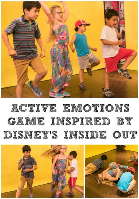 Emotions Gross Motor Activities Preschool, Inside Out Games, Emotions Game, Drama Activities, Inside Out Emotions, Creative Development, Emotions Activities, Drama Games, Disney Inside Out