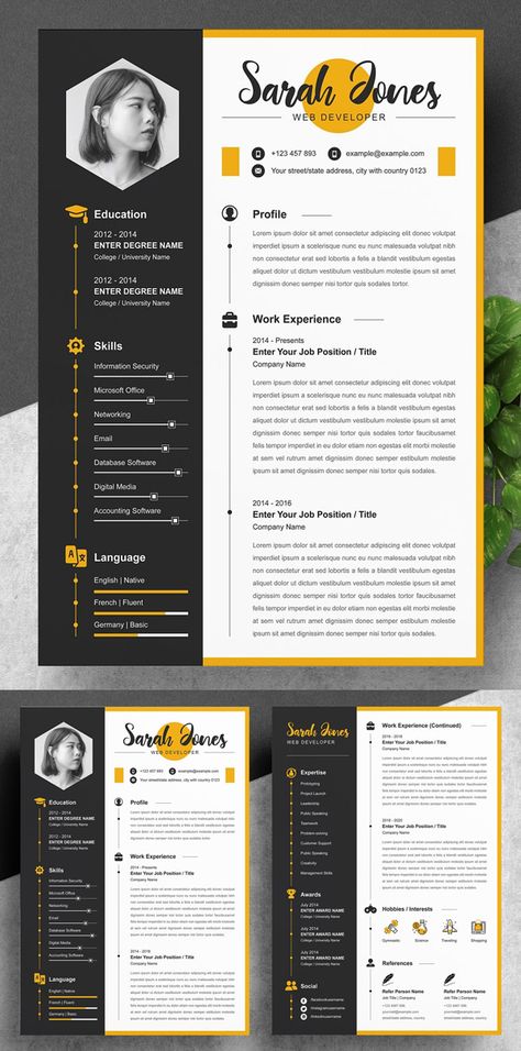 Creative Resumes For Graphic Designers, Resume Design Creative Professional, Creative Resumes For Designers, Creative Resume For Graphic Designer, Design Cv Creative Cv Template, Resume Ideas Creative, Graphic Design Cv Professional Cv, Resume Website Design Layout, Cv Ideas Professional Cv