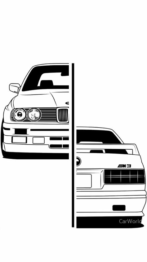 Carros Bmw, Serie Bmw, Bmw Art, E30 M3, Bmw E30 M3, Bmw Classic Cars, Bmw Wallpapers, Cool Car Drawings, Car Tattoos