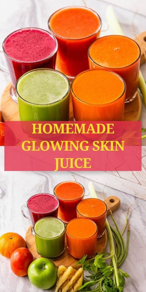 Mineral Water Drinks Healthy, Juicing Recipes For Health Skin, Best Juicing Recipes For Skin, Juice For Skin Lightening, Glowing Skin Juice Beauty, Juice For Healthy Skin, Juicing For Skin Glow, Easy Juice Recipes For Beginners, Low Fodmap Juicing Recipes