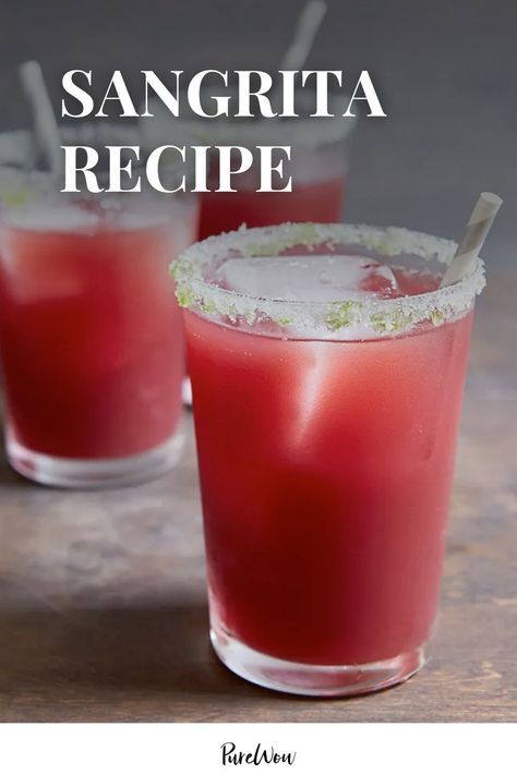 Sangrita Tequila Recipes, Sangarita Recipe, Sangria Margarita Recipe, Crazy Cocktails, Morning Cocktails, Sangria Margarita, Pool Games For Kids, Margarita Sangria, Margarita Cocktails