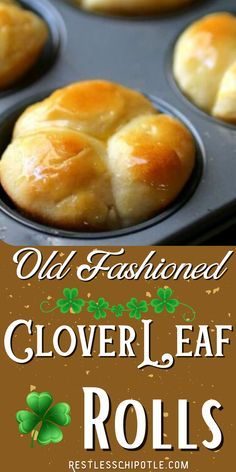 Old Fashioned Yeast Rolls Recipe, Clover Leaf Rolls, Cloverleaf Rolls Recipe, Cloverleaf Rolls, Homemade Yeast Rolls, Homemade Yeast, Yeast Rolls Recipe, Rolls Homemade, Homemade Bread Recipes Easy