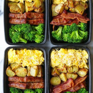 10 Sheet Pan Dinners - Damn Delicious Potatoes And Broccoli, Healthy Meal Prep Ideas, Healthy Breakfast Meal Prep, Clean Meal Prep, Meal Prep Snacks, Healthy Lunch Meal Prep, Breakfast Meal, Easy Healthy Meal Prep, Meal Prep Ideas