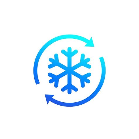 Defrost icon with arrows, vector | Premium Vector #Freepik #vector #cold-icon #ice-icon #temperature-icon #freeze Temperature Logo, Ice Logo Design, Cold Icon, Ice Icons, Ice Icon, Ice Logo, Freezing Cold, Cold Storage, Cold Temperature