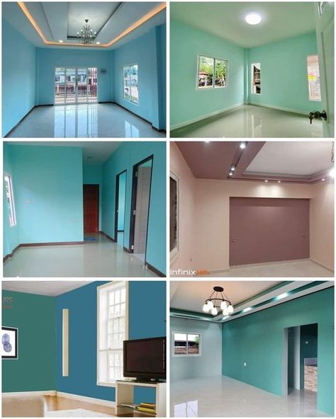 Hall Interior Design Living Painting, Royal Colours For Bedroom, Puja Room Colour Combination, Colours For Hall Room, House Hall Colour Ideas, Wall Color Ideas For Indian Homes, Diwar Paint Design Bedroom, Hall Color Combination Idea, Painting Ideas For House Interior Design