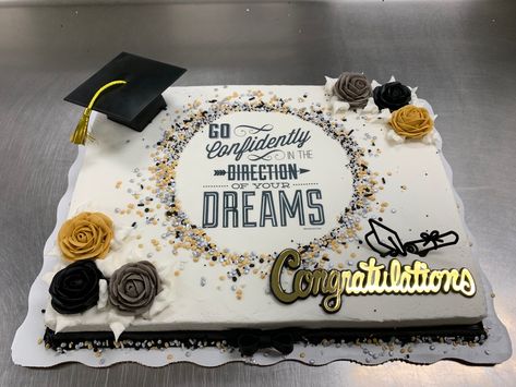 Grad Party Sheet Cake Ideas, Square Graduation Cake Ideas, Graduation Sheet Cakes For Boys, Graduation Cake Ideas Sheet Cakes, Sheet Cake Graduation, Grad Sheet Cake Ideas, Graduation Cake Designs Sheet Cake, Square Graduation Cakes, Sheet Cake Graduation Cakes