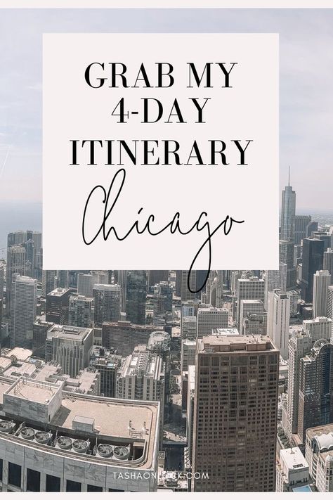 chicago trip 4 days Chicago Itinerary, Chicago Trip, Travel Life Hacks, Chicago Travel, Trip Itinerary, Travel Life, Travel Itinerary, Day Trip, Life Hacks