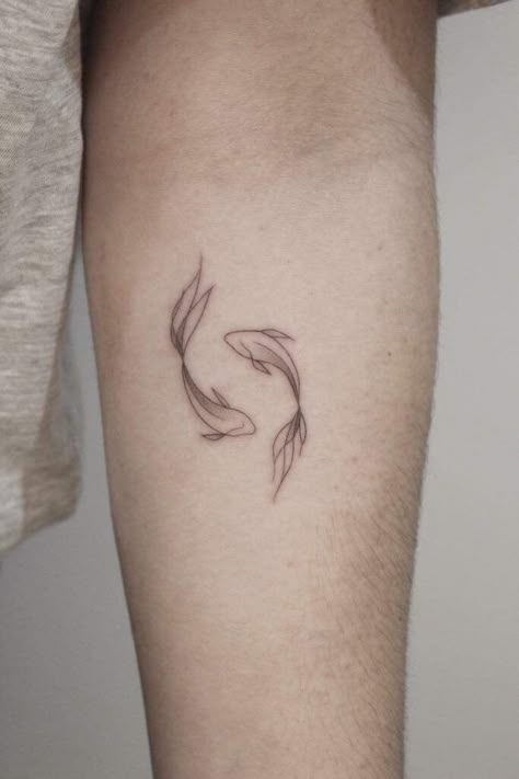 210 Best Fish Tattoos Designs With Meanings for Men and Women (2022) - TattoosBoyGirl Pisces Tattoo Fish, Fish Line Tattoo, 2 Fish Tattoo, Two Fish Tattoo, 2 Koi Fish Tattoo, Little Fish Tattoo, Pisces Fish Tattoo, Small Fish Tattoo, Coy Fish Tattoos