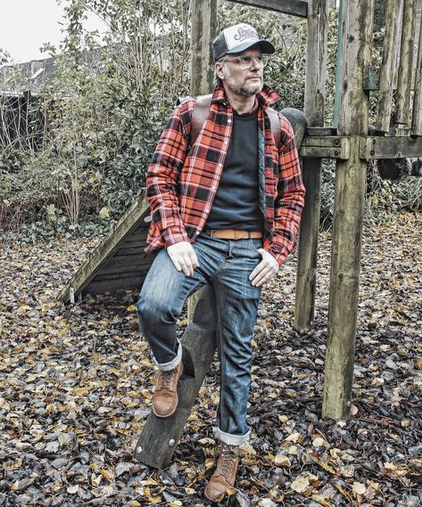 Mens Outdoor Style, Lumberjack Men, Lumberjack Outfit, Rugged Man, Lumberjack Style, Iron Ranger, Cowboy Pictures, Grunge Guys, Clothing Guide