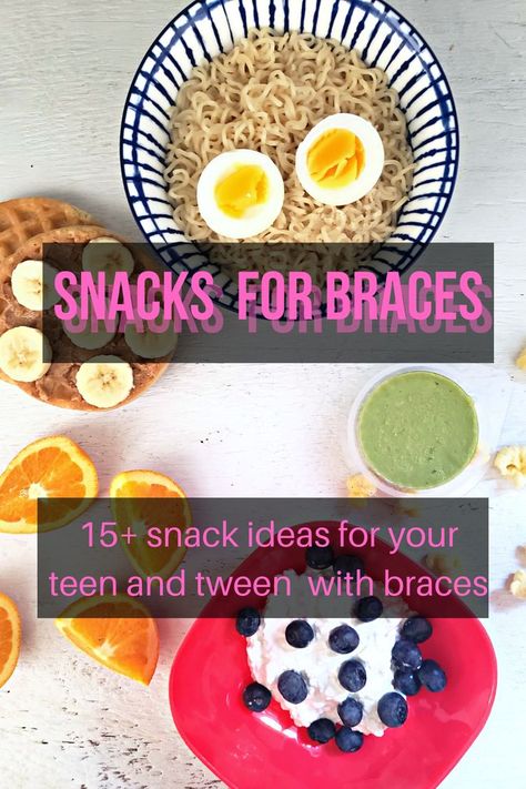 Braces Friendly Recipes, Braces For Kids, Braces Food, Snacks To Eat, Kids Braces, Filling Snacks, Road Trip Snacks, Fun Lunch, Snacks To Make