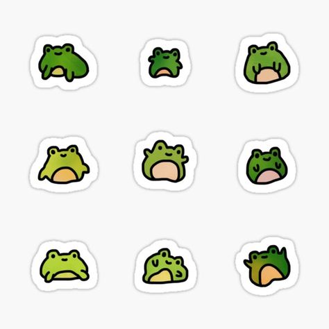 Cute Frog Doodles, Frogs Doodle, Frog Doodle, Happy Doodle, Frog Stickers, Happy Doodles, Doodle Sticker, Frog Wallpaper, Corak Menjahit