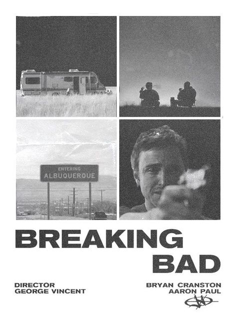 Breaking Bad Poster Black And White, Braking Bad Posters, Breaking Bad Print, Breaking Bad Graphic Design, Breaking Bad Poster Art, Breaking Bad Black And White, Black And White Movie Posters, Breaking Bad Posters, Better Call Saul Poster