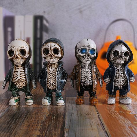 Discover Cool Stuffs And Wonderful Gift Skeleton Ornaments, Skeleton Doll, Bethany Lowe Halloween, Skeleton Girl, Pumpkin Ornaments, Halloween Creative, Cool Skeleton, Skull Statue, Character Statue