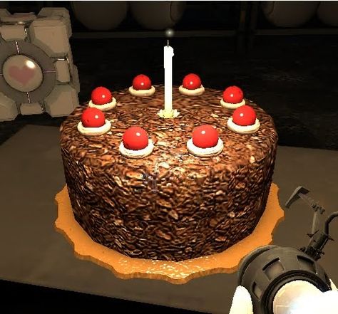 From the Portal  video game         So I guess I'm a little late to the party with this one, but as I was finally beating Portal last ni... Portal Cake, Video Game Cakes, Nursing Cake, Whiskey Cake, Inside Cake, Birthday Cake For Husband, Cake For Husband, Cake Liner, Portal 2