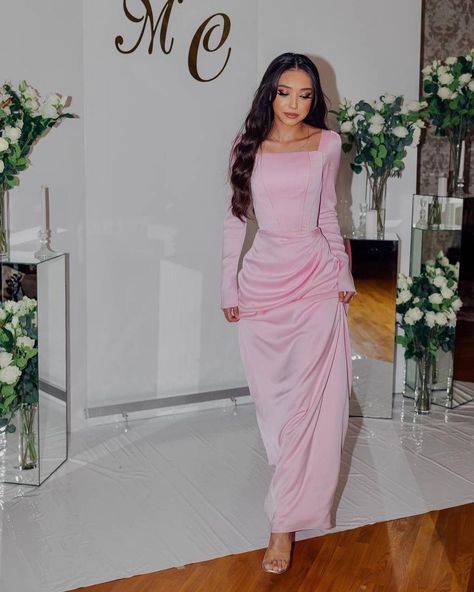 Dresses Long Sleeves, Gowns For Women, Satin Evening Dresses, Elegant Party Dresses, Long Sleeve Evening Dresses, Gowns Online, Mermaid Evening Dresses, Elegant Party, Chic Sundress