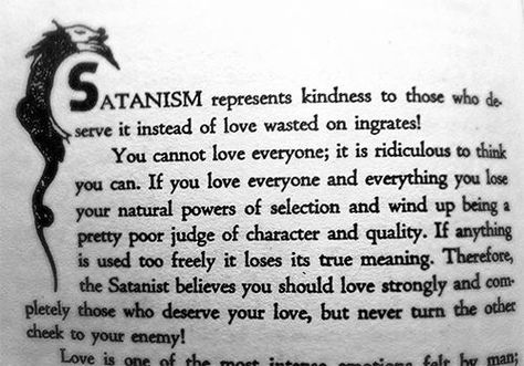 Anton Lavey. Satanic Rules, Spiritual Satanism, Theistic Satanism, Laveyan Satanism, The Satanic Bible, Love Everyone, Spell Book, Book Of Shadows, Sake