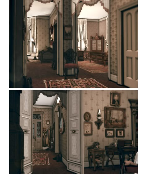 Lilis Palace Sims 4, Rich House Layout, Sims 4 Edwardian House, Sims 4 Vintage Living Room, Sims 4 Old House Cc, Sims 4 Victorian House Cc, Sims 4 Castle Interior, Sims 4 Regency House, Sims 4 Victorian House Interior