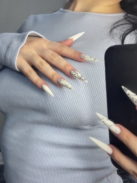 Long Sharp Nails, Vsco Feed, Sharp Nails, Just Cakes, Stiletto Nails, Nails On Fleek, Swag Nails, Short Nails, Pretty Nails