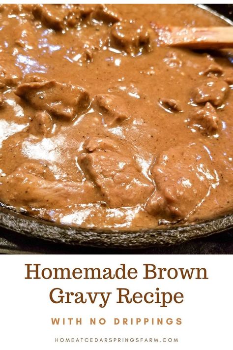 This Homemade Brown Gravy Recipe starts with a roux and is flavored with beef stock and seasonings. It comes together in about 10 minutes, and no drippings are needed- only butter and flour. A tasty homemade brown gravy recipe that’s easy and perfect for the dinner table. Homemade Beef Gravy, Brown Gravy Recipe Easy, Flour Gravy, Best Gravy Recipe, Beef Gravy Recipe, Easy Brown Gravy, Homemade Brown Gravy, Brown Gravy Recipe, Homemade Gravy Recipe