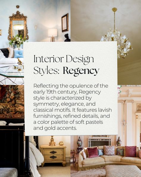 Interior Design Styles: Regency | Regency aesthetic | interior design #Regency #interiordesign Regency Modern Interior, Regency Style House, Modern Regency Interior, Regency Style Interior, Regency Interior Design, Regency Living Room, Modern Regency, Regency Core, Regency Interior