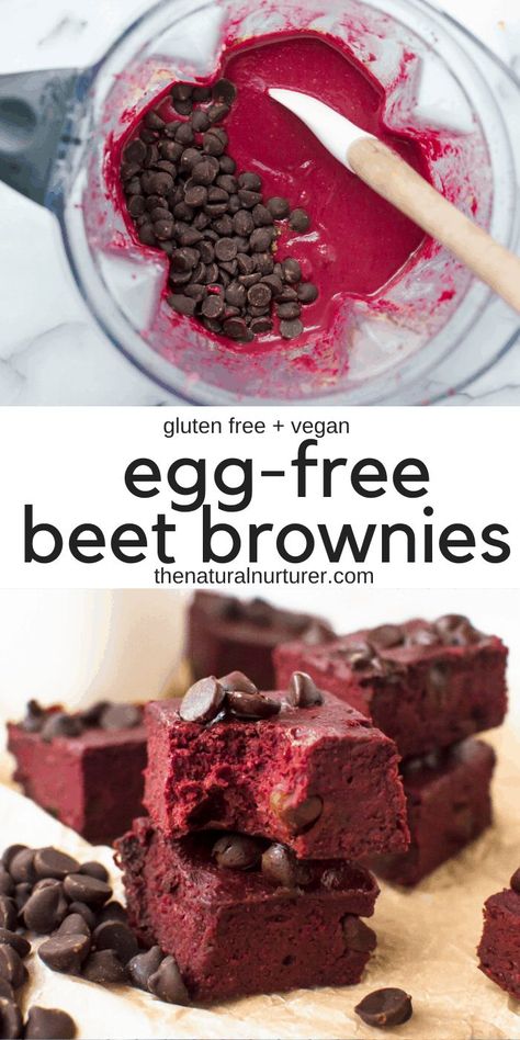 Beet Brownies, Vegan Gluten Free Brownies, Brownies Fudgy, Dairy Free Brownies, Resep Brownies, Buah Naga, Gluten Free Brownies, Healthy Treat, Vegan Dessert Recipes