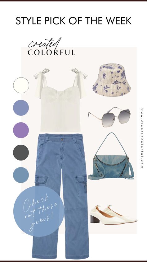 Well 90's style is back in, and this time your mom isn't forbidding you to wear the mini skirt and mini tees, so why not use your freedom to channel looks from some of your favorite childhood icons? You are now “that girl.” This look is perfect for your Summer palette #affiliate Don’t know what colors look best on your skin tone? We do virtual color analysis! Summer Color Analysis Outfits, Cool Muted Light Summer, Soft Summer Celebs, Summer Color Analysis, Summer Light Personal Color, Zyla Floral Spring Palette, Mini Tees, Spring Soft-washed Summer T-shirt, Created Colorful