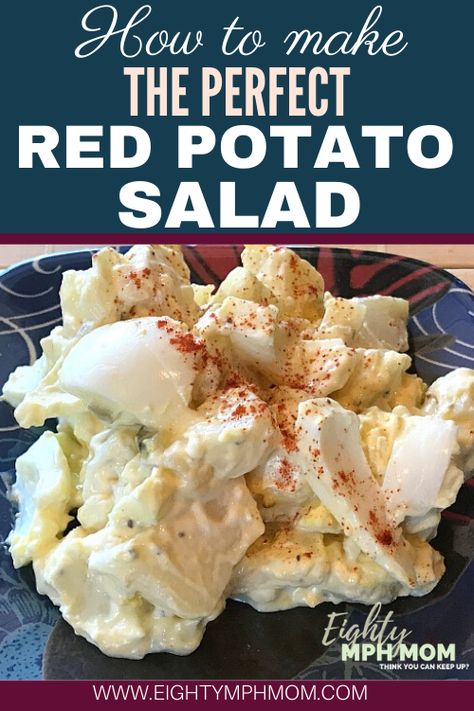 Easy Potato Salad Red Potatoes, Easy Red Skin Potato Salad, Potato Salad Using Red Potatoes, Red Potatoe Salad With Dill, Red Potato Salad No Mayo, Red Potatoes Salad Recipe, Cooking Potatoes For Potato Salad, Red Potatoe Salad Recipe, Red Potato Potato Salad