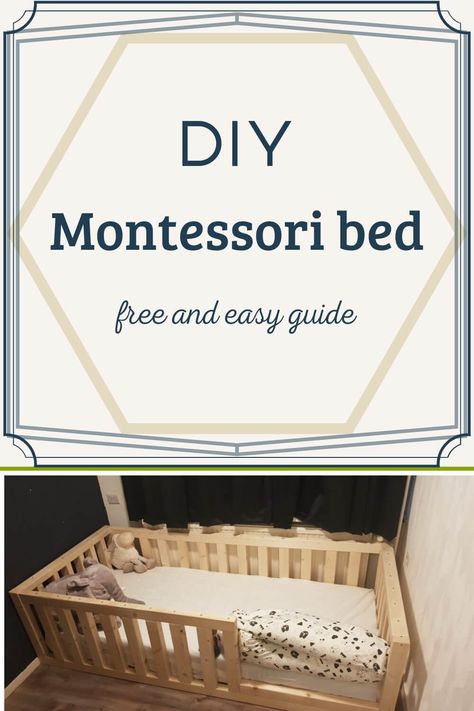 Does your child also have trouble sleeping in a crib? Perhaps a Montessori bed is something to consider! Find a free guide on how to make a Montessori bed here. #Montessoribed #Montessorichildbed #DIYMontessoribed #DIY #DIYfromscratch Montessori Queen Bed, Montisorri Baby Floor Bed, Montessori Bed Diy Plans, Diy Toddler Bed On Floor, Floor Bed Plans, Diy Toddler Floor Bed, Diy Montessori Bed, Baby Floor Bed, Diy Crib Mattress