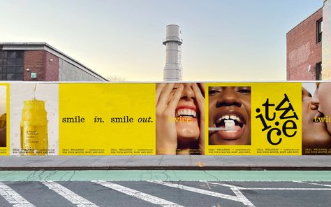 The rebrand of Lenny Kravitz’s toothpaste line nods to modern editorial design, like The Gentlewoman Graphisches Design, 광고 디자인, Billboard Design, Perfect Smile, Visual Journal, Minimal Web Design, Graphic Design Projects, Photography Branding, Visual Communication