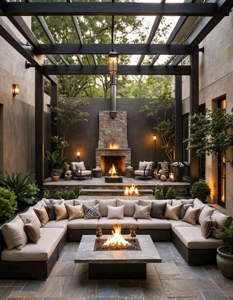 Pergola Gazebo Designs Backyard Screened In Patio, Gazebo Design Ideas, Modern Bedroom Wall Decor, Terrace Designs, Gazebo Design, Pergola Gazebo, Dreamy Design, Courtyard Gardens Design, Patio Inspiration