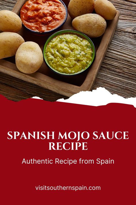 Are you looking for an easy Spanish Mojo Sauce Recipe? You can now add some Spanish flair to your meals with this amazing mojo sauce, a simple sauce made with fresh coriander and garlic. This green Spanish sauce is the perfect sauce for any dish, whether you are serving it as a dip, a marinade, or a topping. Make this mojo verde with the help of your recipe from a local, and bring some bold Spanish flavors into your kitchen. #spanishmojosauce #mojoverde #mojosauce #spanishgreensauce #mojo Spanish Sauce Recipe, Mojo Sauce Recipe, Spanish Sauce, Mojo Verde, Mojo Sauce, Verde Sauce, Green Chili Peppers, Romesco Sauce, Dipping Sauces Recipes