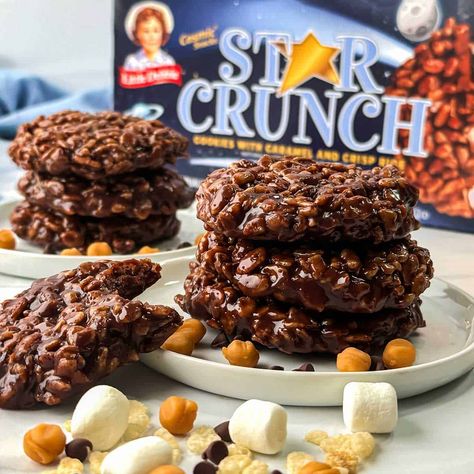 No-Bake Star Crunch Cookies: Better Than the Original Recipe With Rice Krispies, Star Crunch Recipe, Star Crunch Cookies, Homemade Waffle Cones, Star Crunch, Recipe With Rice, Homemade Waffle, Rice Krispies Recipe, Crunch Cookies